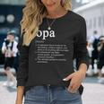 Opa Definition Cool Long Sleeve T-Shirt Gifts for Her