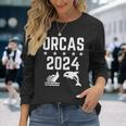 Orcas 2024 Politics Orca Sinking Boat Election Long Sleeve T-Shirt Gifts for Her