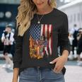 Patriot Day September 11 Firefighter God Bless Usa Black Mug Long Sleeve T-Shirt Gifts for Her
