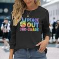 Peace Out 3Rd Grade Graduate Tie Dye Last Day Of School Long Sleeve T-Shirt T-Shirt Gifts for Her