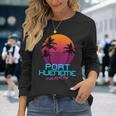 Port Hueneme California Retro 80S Long Sleeve T-Shirt Gifts for Her