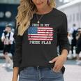 This Is My Pride Flag Usa American 4Th Of July Patriotic Long Sleeve T-Shirt T-Shirt Gifts for Her