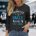 Promoted To Uncle 2024 Again Uncle New Baby Est 2024 For Uncle Long Sleeve T-Shirt T-Shirt Gifts for Her
