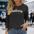 Prosecutor Job Outfit Costume Retro College Arch Long Sleeve T-Shirt T-Shirt Gifts for Her