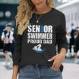 Proud Dad Senior Swimmer Class Of 2020 Swim Team Sport Long Sleeve T-Shirt T-Shirt Gifts for Her