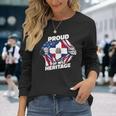 Proud Of My Heritage Dominican Republic American Flag Long Sleeve T-Shirt Gifts for Her