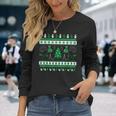 Psychology Ugly Christmas Sweater Brain Neurotransmitter Long Sleeve T-Shirt Gifts for Her
