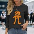 Pumpkin Pie Math Halloween Thanksgiving Pi Day Long Sleeve T-Shirt Gifts for Her