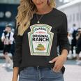 Ranch Sauce Green Salad Dressing Halloween Costume Matching Long Sleeve T-Shirt Gifts for Her