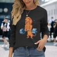 Red Dachshund Weightlifting Standard Long Sleeve T-Shirt Gifts for Her