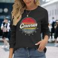 Retro Corcoran Home State Cool 70S Style Sunset Long Sleeve T-Shirt Gifts for Her