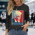 Retro Donald Trump Revenge Long Sleeve T-Shirt Gifts for Her