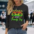 Retro Jamaica Vacation 2023 Jamaican Holiday Trip Long Sleeve T-Shirt Gifts for Her
