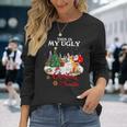 Santa Riding Welsh Corgi This Is My Ugly Christmas Sweater Long Sleeve T-Shirt Gifts for Her