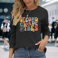 Second Grade Vibes Team 2Nd Grade Groovy Back To School Long Sleeve T-Shirt T-Shirt Gifts for Her