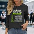 Senior Citizens Ideas Texting For Seniors Texting Codes Long Sleeve T-Shirt Gifts for Her