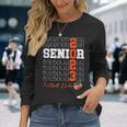 Senior Football Uncle Class Of 2023 Senior 2023 Long Sleeve T-Shirt T-Shirt Gifts for Her