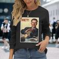 Soviet Union Vintage Soviet Poster No To Alcohol Ussr Cccp Long Sleeve T-Shirt Gifts for Her
