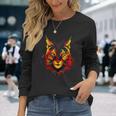 Spanish Iberian Lynx Spain Flag Colors Long Sleeve T-Shirt Gifts for Her