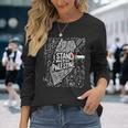 I Stand With Palestine Quote A Free Palestine Long Sleeve T-Shirt Gifts for Her