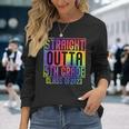 Straight Outta 5Th Grade Class Of 2023 Graduation Tie Dye Long Sleeve T-Shirt T-Shirt Gifts for Her