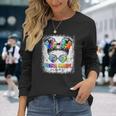 Third Grade Vibes Messy Hair Bun Girl Back To School First Long Sleeve T-Shirt Gifts for Her