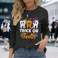 Trick Or Th Halloween Costumes Dental Assistant Dentist Long Sleeve T-Shirt Gifts for Her
