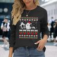 Ugly Christmas Sweater Pomeranian Dog Long Sleeve T-Shirt Gifts for Her