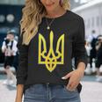 Ukraine Trident Zelensky Military Emblem Symbol Patriotic Long Sleeve T-Shirt Gifts for Her