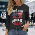 Veteran Vets Us Air Force Veteran United Sates Air Force Dad Veterans Long Sleeve T-Shirt Gifts for Her