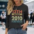 Vintage 2010 13 Year Old Limited Edition 13Th Birthday Long Sleeve T-Shirt Gifts for Her