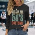 Vintage 50S Costume 50S Outfit 1950S Fashion 50 Theme Party Long Sleeve T-Shirt Gifts for Her