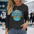 Vintage Challenge-Brownsville California River Valley Print Long Sleeve T-Shirt Gifts for Her