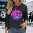 Vintage Palos Verdes Estates Vaporwave California Long Sleeve T-Shirt Gifts for Her