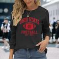Vintage State Of Ohio Columbus Varsity Style Football Long Sleeve T-Shirt Gifts for Her