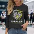 I Wear Yellow For My Son Sarcoma Cancer Awareness Long Sleeve T-Shirt T-Shirt Gifts for Her I Wear Yellow For My Son Sarcoma Cancer Awareness Long Sleeve T-Shirt T-Shirt Gifts for Her