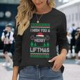 I Wish You A Merry Liftmas Fitness Trainer Long Sleeve T-Shirt Gifts for Her