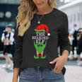 Xmas Holiday Matching Ugly Christmas Sweater The Bearded Elf Long Sleeve T-Shirt Gifts for Her