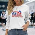 All American Girl Matching Fourth 4Th Of July Long Sleeve T-Shirt Gifts for Her