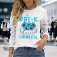 Boys Pre-K Level Complete Pre-K Graduation Long Sleeve T-Shirt T-Shirt Gifts for Her
