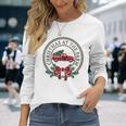 Christmas At The Farm Red Truck Xmas Tree Country Farmhouse Long Sleeve T-Shirt Gifts for Her