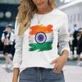 India Independence Day 15 August 1947 Indian Flag Patriotic Long Sleeve Gifts for Her