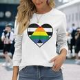 Lgbtq Straight Ally Flag Heart Lgbtqia Straight Ally Long Sleeve T-Shirt T-Shirt Gifts for Her
