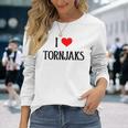 I Love Tornjaks I Heart Tornjaks Dog Lover Pet Puppy Dog Long Sleeve T-Shirt Gifts for Her