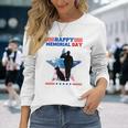 Memorial Day Remember The Fallen Happy Memorial Day Long Sleeve T-Shirt Gifts for Her