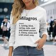Milagros Definition Personalized Birthday Idea Definition Long Sleeve T-Shirt Gifts for Her