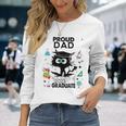 Proud Dad Of A Class Of 2023 Graduate Cool Black Cat Long Sleeve T-Shirt T-Shirt Gifts for Her