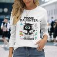 Proud Daughter Of A Class Of 2023 Graduate Black Cat Long Sleeve T-Shirt T-Shirt Gifts for Her