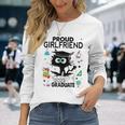 Proud Girlfriend Of A Class Of 2023 Graduate Black Cat Long Sleeve T-Shirt T-Shirt Gifts for Her