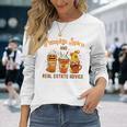 Real Estate Halloween Pumpkin Spice And Real Estate Advice Long Sleeve T-Shirt Gifts for Her